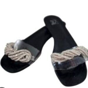 NY&C RHINESTONES WOMEN'S SANDALS SZ 9.5